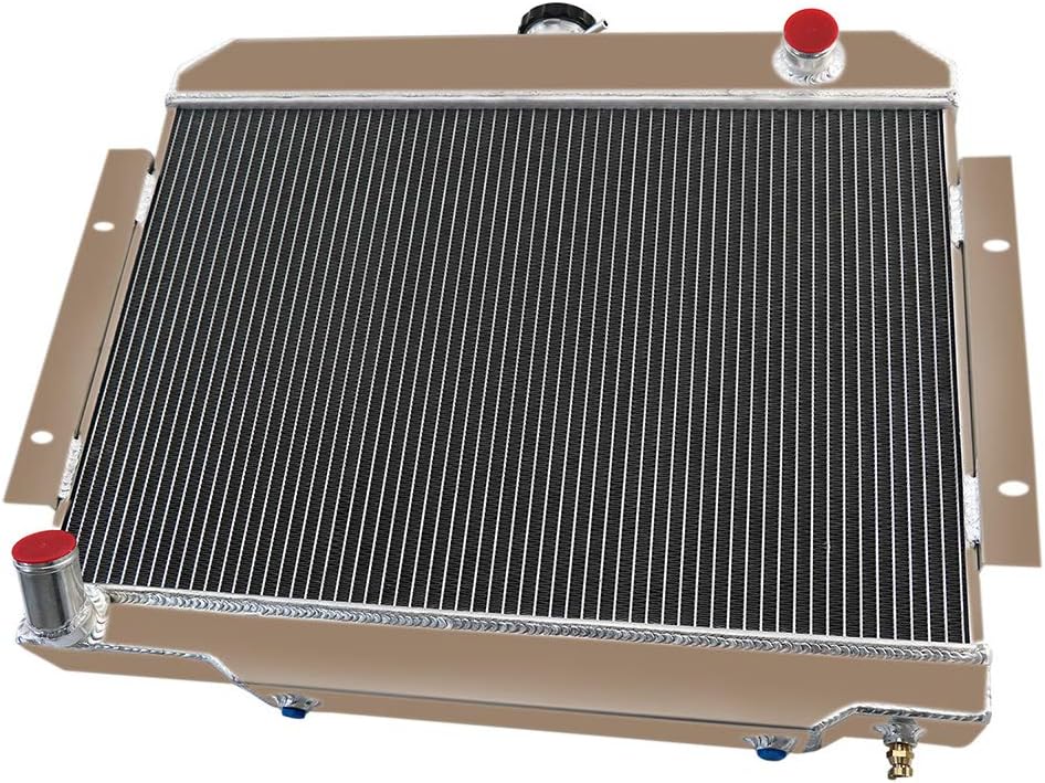 ALLOYWORKS 3 Row All Aluminum Racing Radiator For 1972-1986 Jeep CJ5 CJ6 CJ7 /Scrambler 2.5L 3.8L 4.2L 5.0L GAS