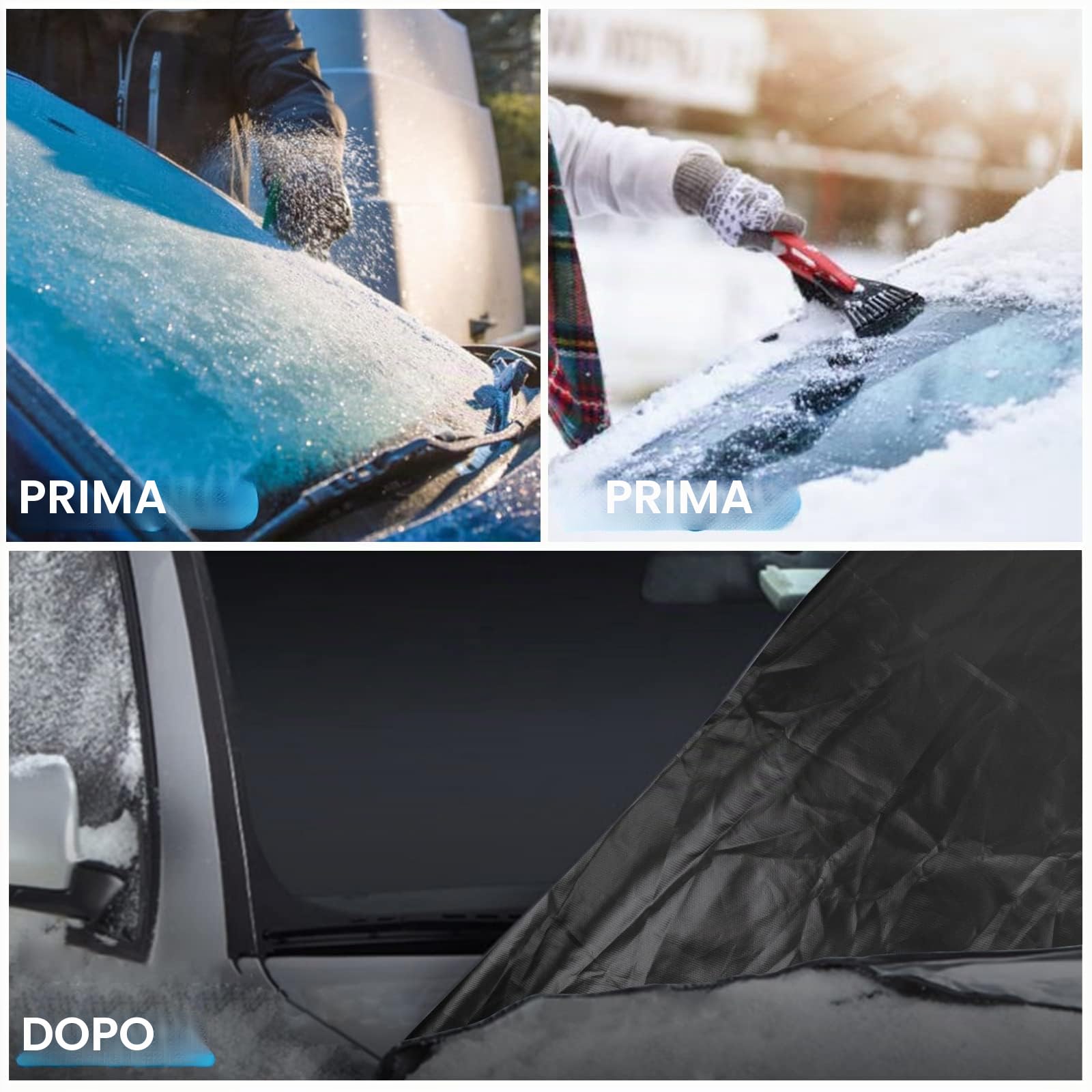 Copertura Parabrezza Anteriore per Trafic Parasole per Finestra Anteriore | CICMOD Oscurante Termico Esterno 600D per Renault Trafic Opel Vivaro