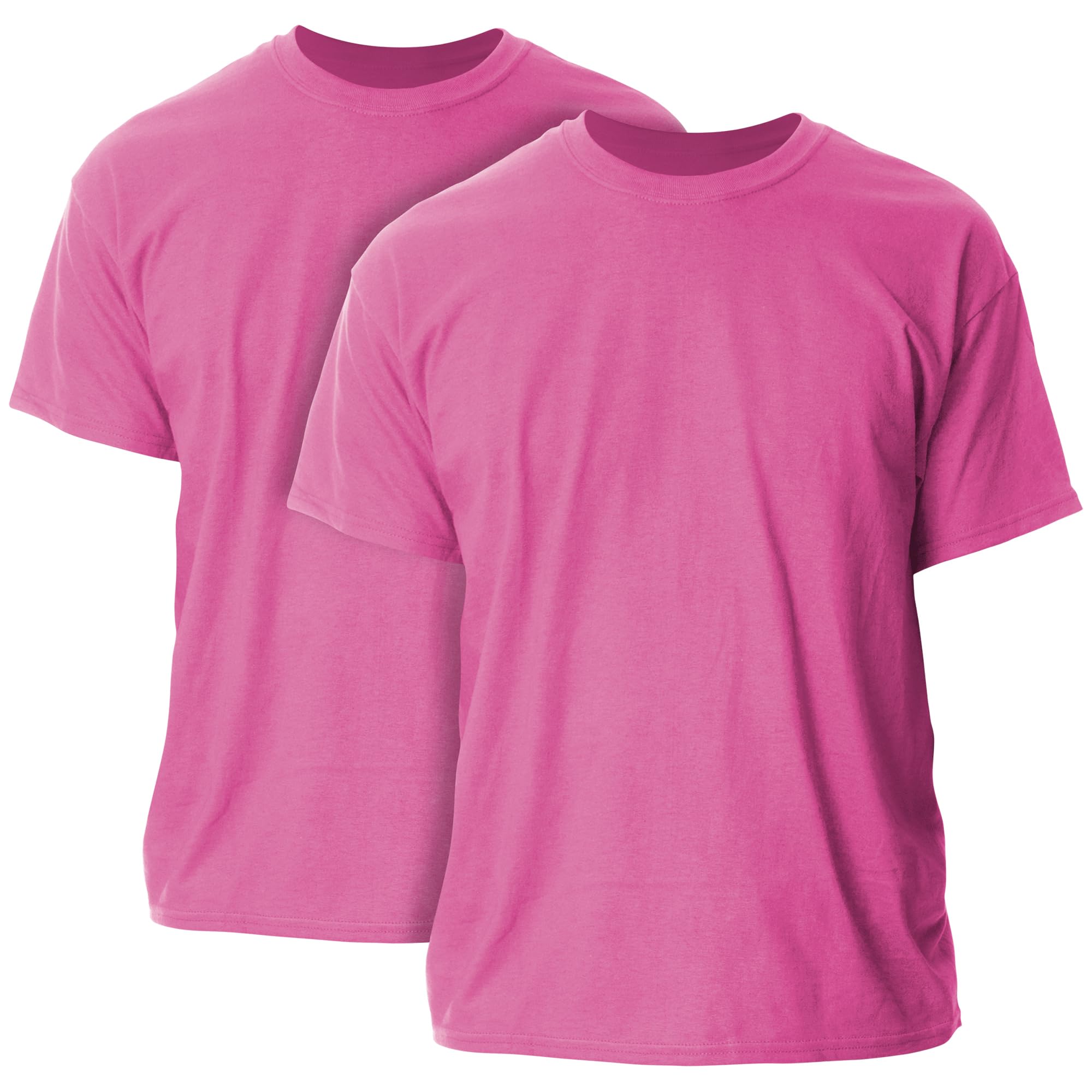 Gildan Unisex-Adult Ultra Cotton T-Shirt, Style G2000, Multipack, Heliconia (2-Pack), XXL