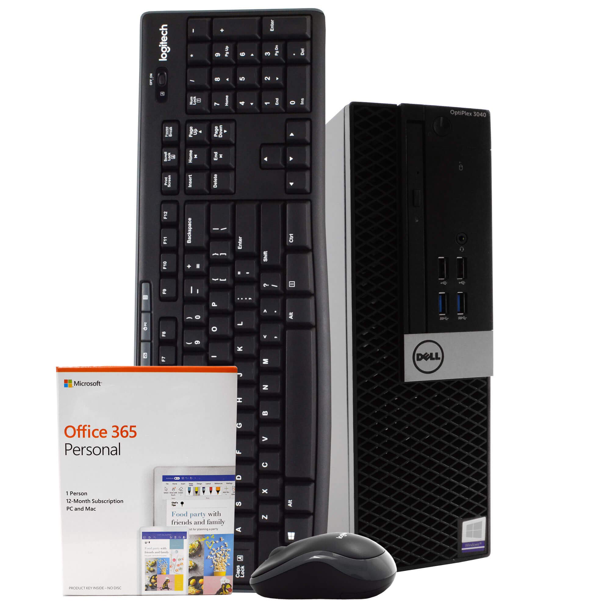 Dell Optiplex 3040 Desktop Computer PC, 8GB RAM, 1TB HDD Hard Drive, Windows 10 Professional 64 Bit 