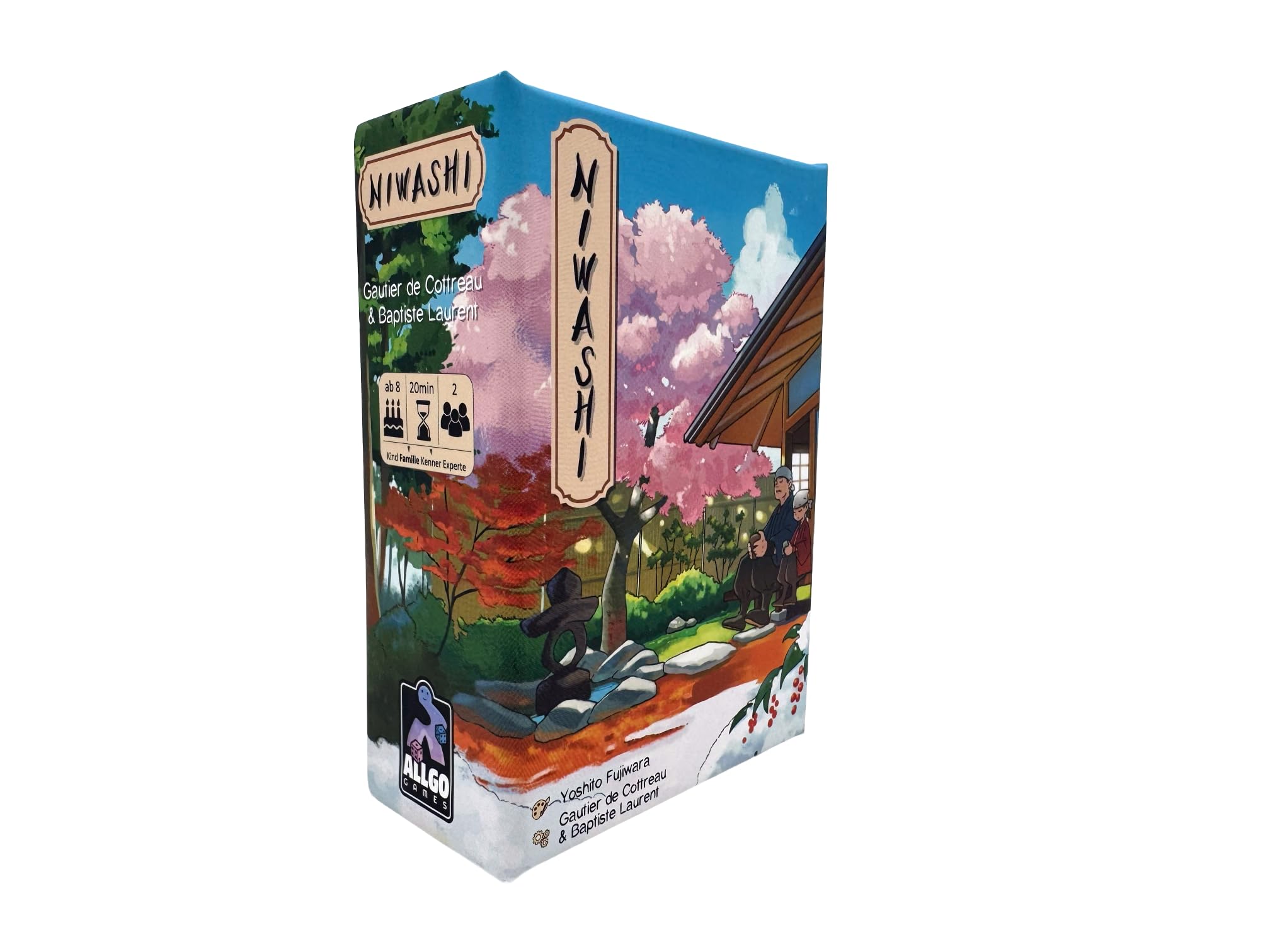Niwashi - Kooperatives Kartenspiel für 2 Spieler | Nonverbales Gartenspiel aus Japan | Gemeinsam Spielen ohne Worte | Ab 8 Jahren, ca. 20 Min | Inkl. Kampagnenmodus „Die Reise | Deutsch