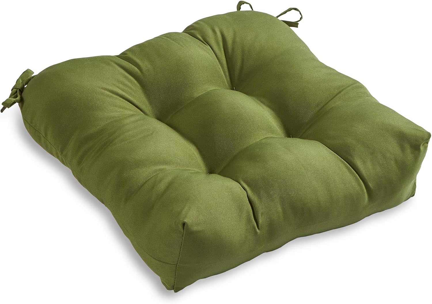 South Pine Porch Outdoor 20-inch Square Tufted Seat Cushion, Baltic Paisley