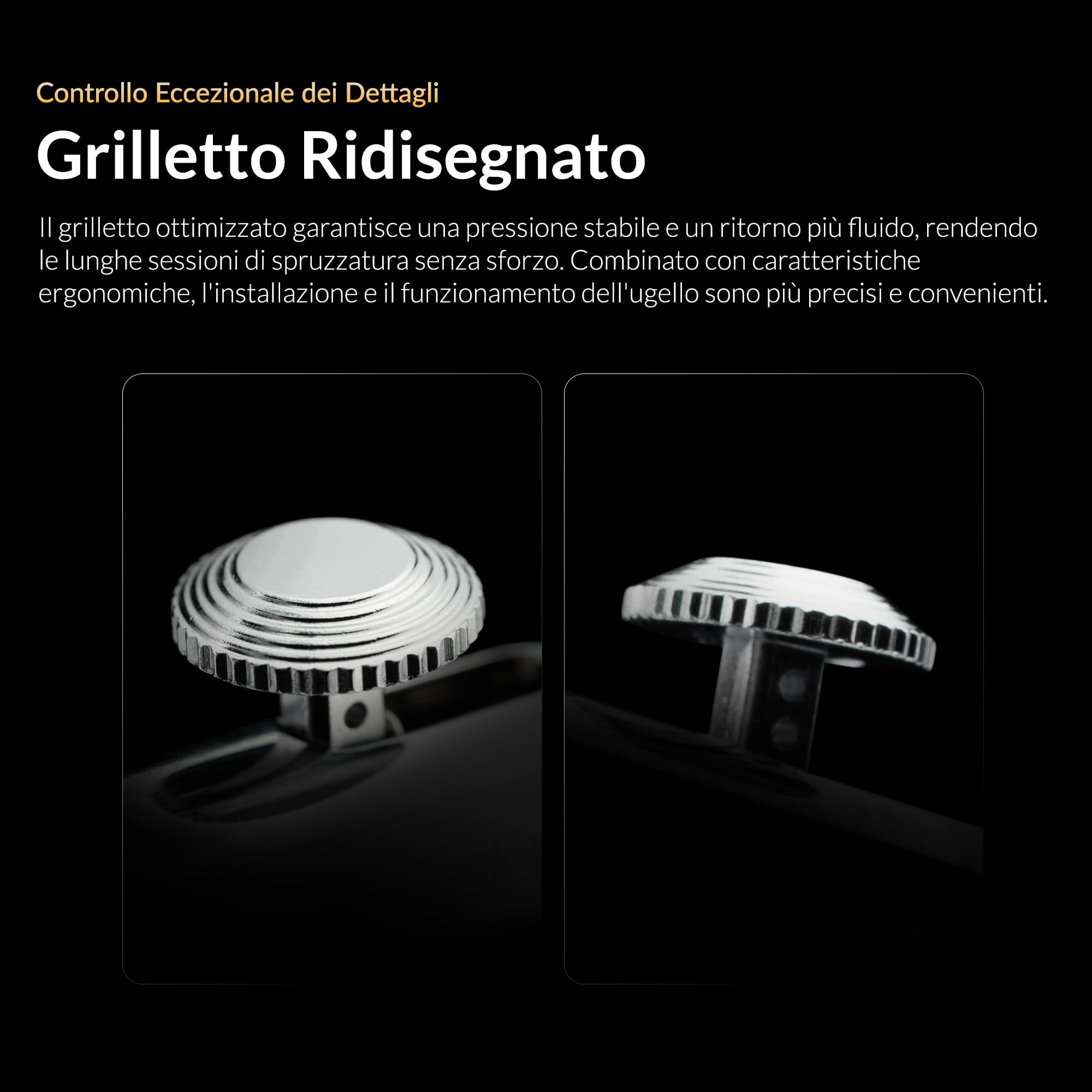 Gaahleri Serie Airbrush Seeker, Alimentazione a gravità a Doppia Azione con ugello a sgancio rapido a 6 canali, Set di Aghi Doppi da 0,3 e 0,5 mm, Tazza da 1/3 oz e Isola Calma ergonomica per Gundam