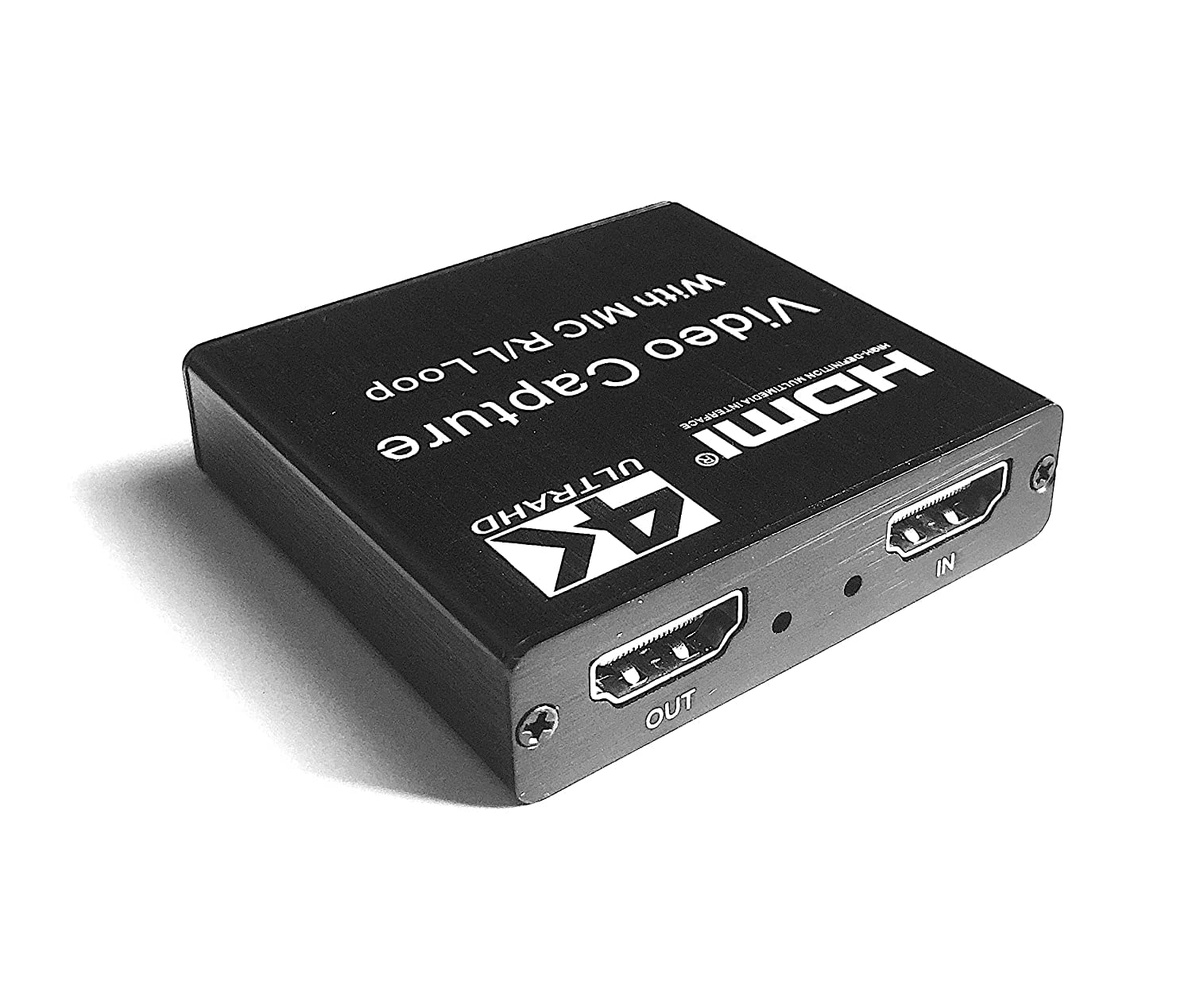 RuhZa 4k HDMI Video Capture with Mic R/L Loop HDMI to USB 2.0 Video Capture Board Game Record Live Streaming Broadcast Loop Output Compatible with PS4 Game Recording Device for YouTube Live Streaming-image-35