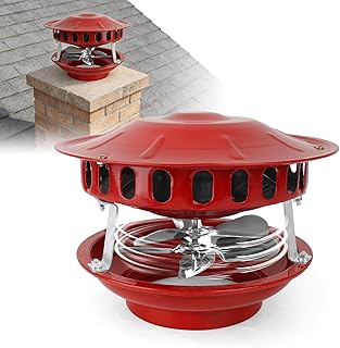 Ventilador de extracción de humos 100W, ventilador de chimenea con 7 palas para 12-21cm (4.7''-8.2''), ventilador de chimenea silencioso