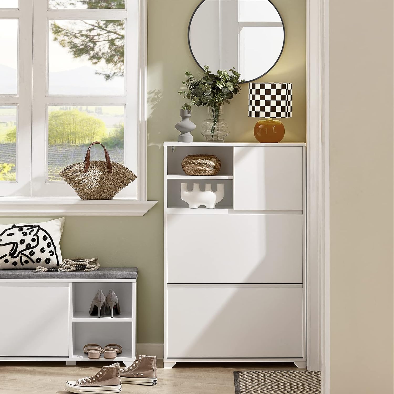 현관에 놓으면 좋을 SoBuy FSR111-W 신발장을 소개합니다.