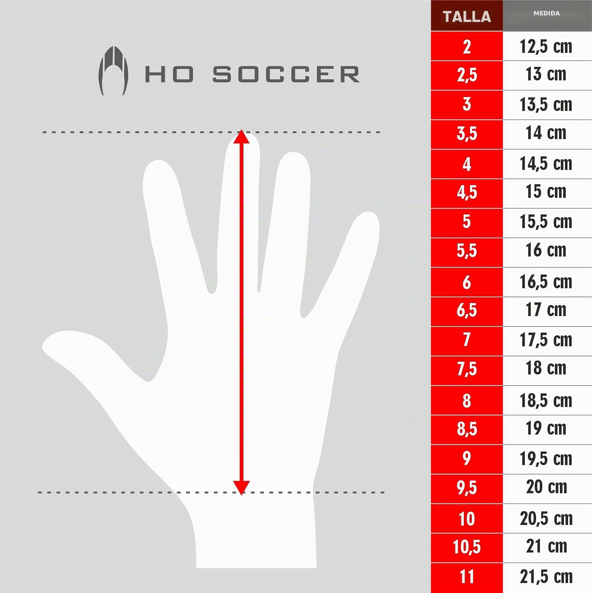 HO Soccer SHAGAN Flat Protek Kid Pro - con protección para los Dedos - Guantes de Portero, Unisex Niño, Blanco/Rojo.