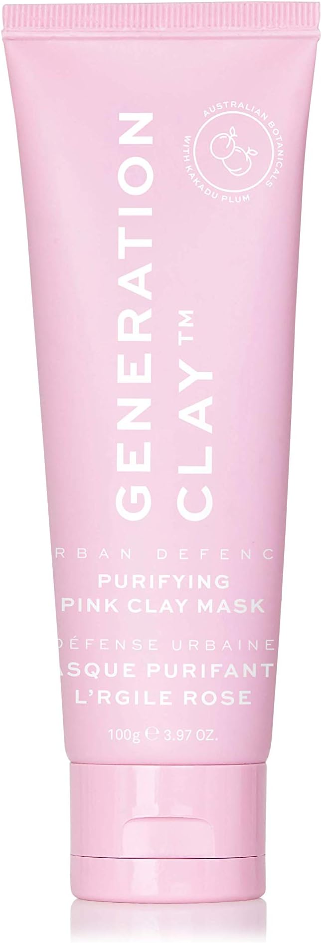 Generation Australian Pink Clay Mask - Urban Defense - Purifying Pink Clay Mask - Antioxidants, Stimulates Collagen, 75 ml./ 2.54 fl. oz.