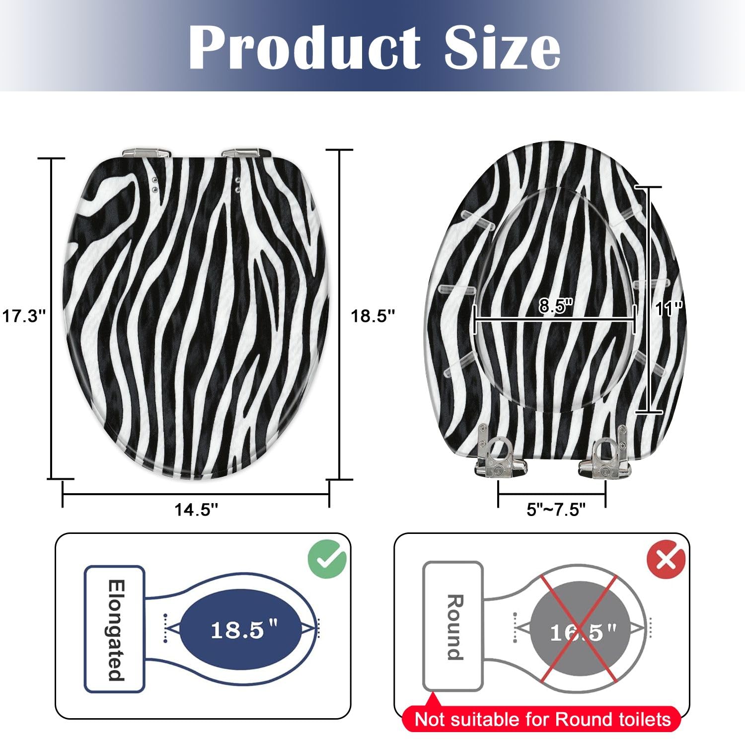 Round Toilet Seat for Bathroom