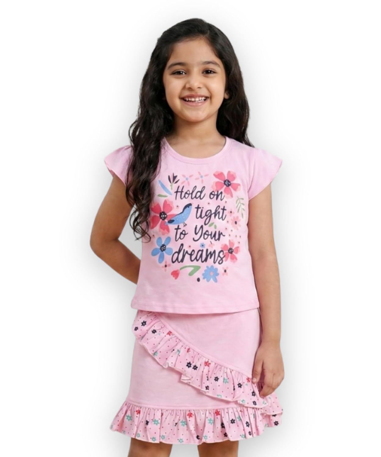 Wonder Klothes Floral Dreams Short Sleeves Top & Skirt Set | Girls Dress | Cotton Clothing Sets for Infants and Toddlers - Review, Price and Buying Guide