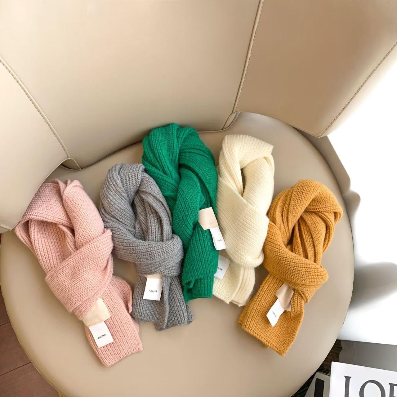 Kids Winter Warmer Scarf - Fashion Soft Knit Toddler Baby Scarves Neck