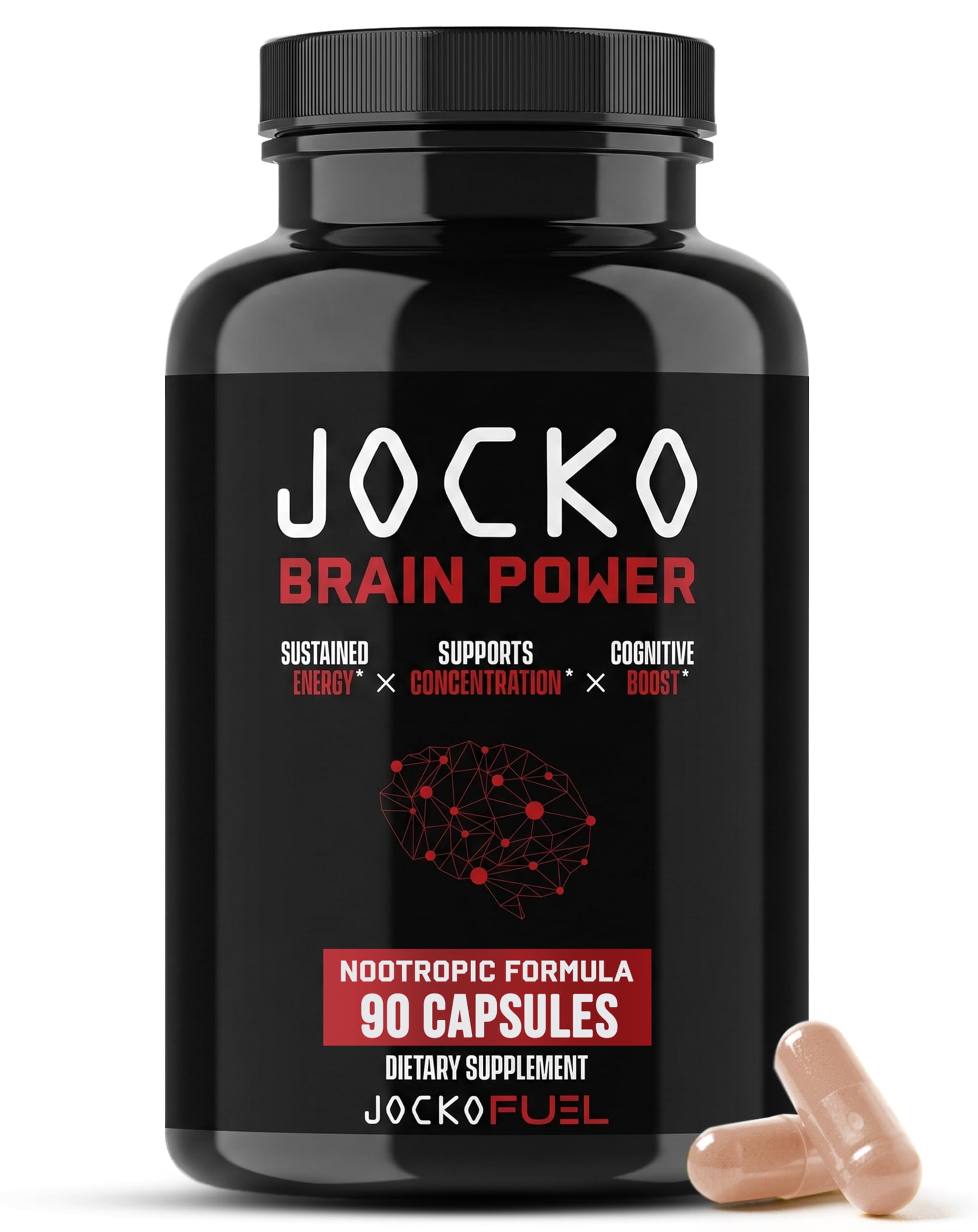 Jocko Fuel Brain Power Nootropics L Theanine Supplement | 30 Serving