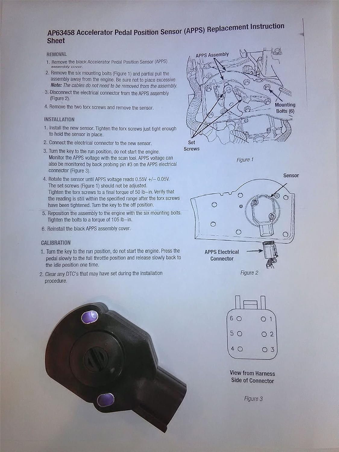APPS Replacement Instruction Sheet