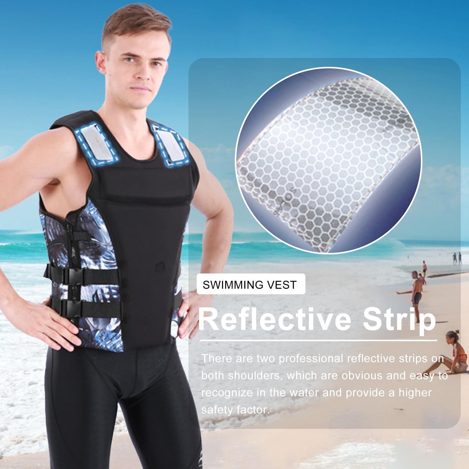 Gilet De Sauvetage Pour Homme, Veste De Protection... - Grandado