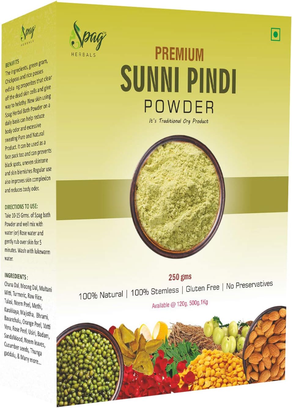 sunnipindi bath nalangu sandalwood talkum tan removal natural full body face skin cleaning powder 250 g