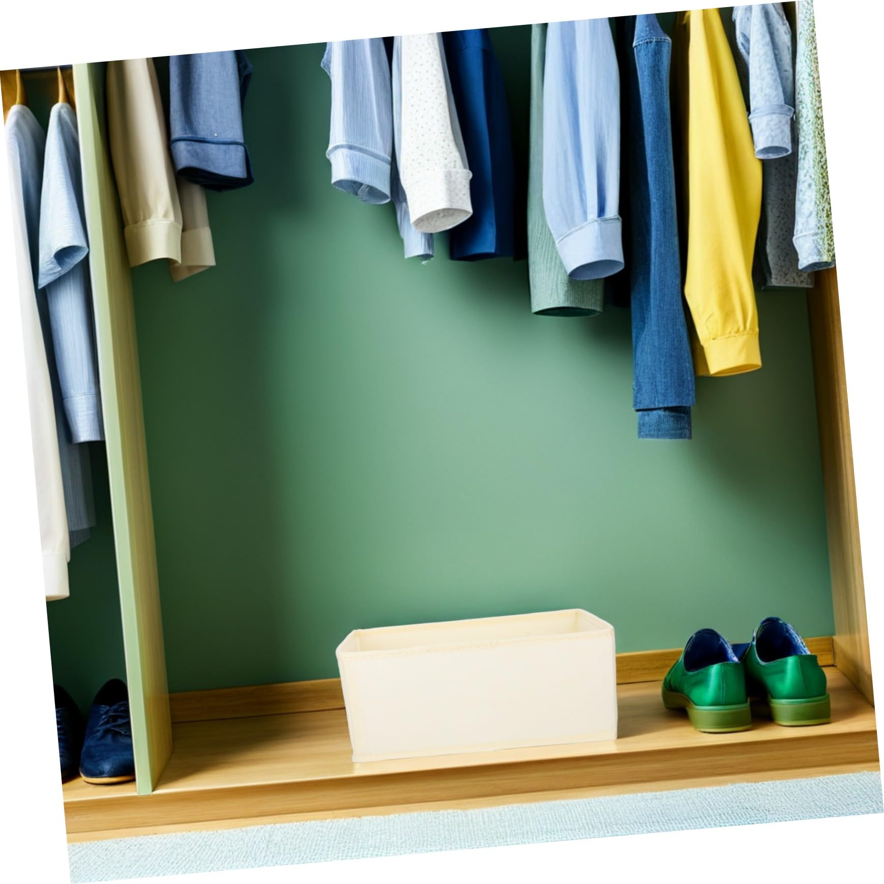 Organizzatore per Biancheria Intima da Cassetto, 6 Pezzi Beige | Scomparti Indipendenti Cartone e Coperchio Struttura Rigida per Tessuto Non Tessuto Armadi e Guardaroba