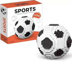 Soccer Building Block Set for Adults - 3D Miniature Football STEM Educational Toy