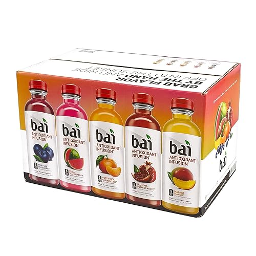 Miniatura 267 de Bai - Puna coco piña - Agua con sabor a coco y piña, bebida con infusión antioxidante, botellas de 18 onzas líquidas, paquete de 6