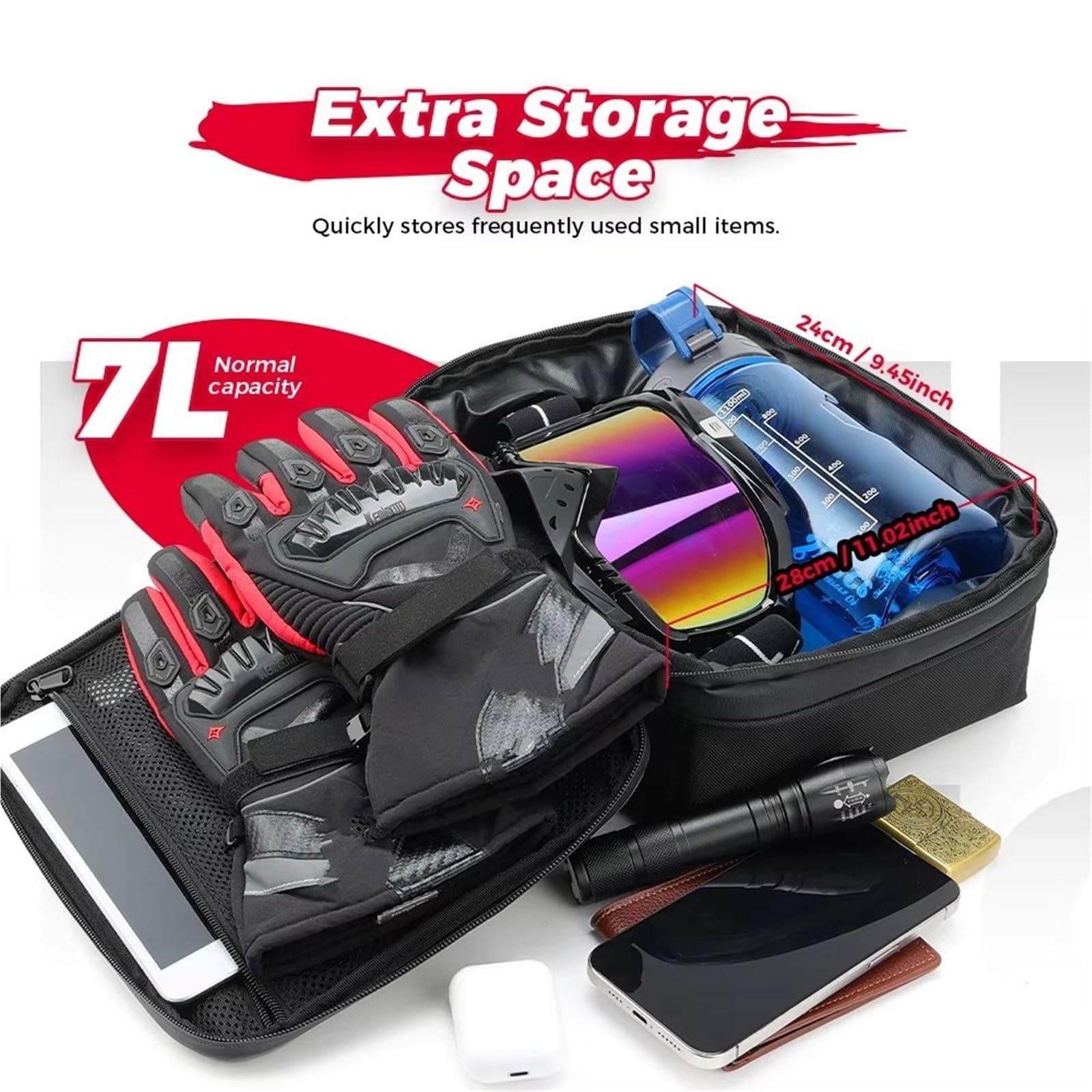 Viaje Moto Bolsa Trasera Para R1300GS Bolsa Protectora Maleta Superior Kit Herramientas Impermeable Para R 1300 GS Para R1300 Y ADV 2023-2024