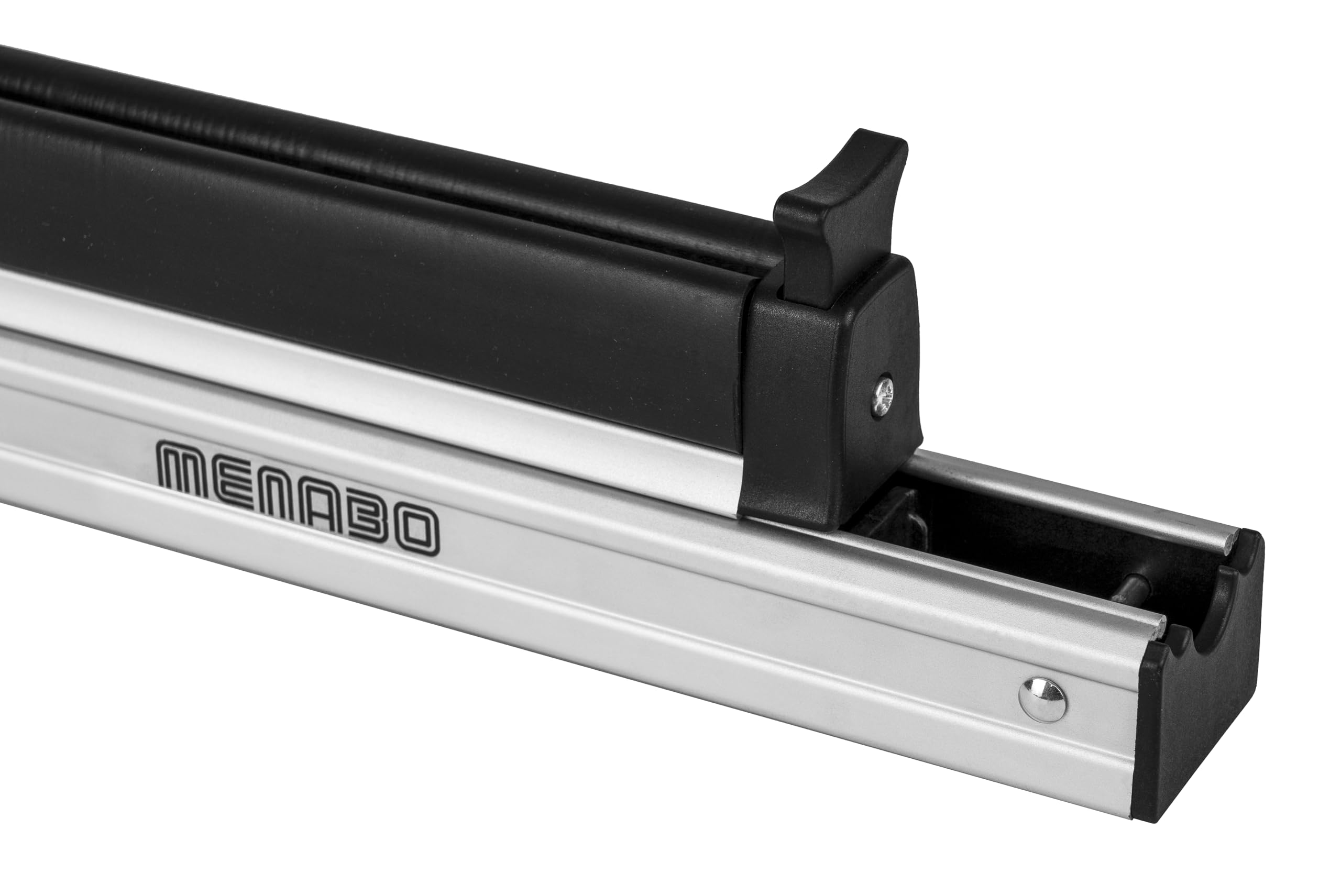MENABO YELO 000111600000 Portasci da Barra con Base Scorrevole per Il Trasporto di 6 Paia di Sci o 4 Snowboard