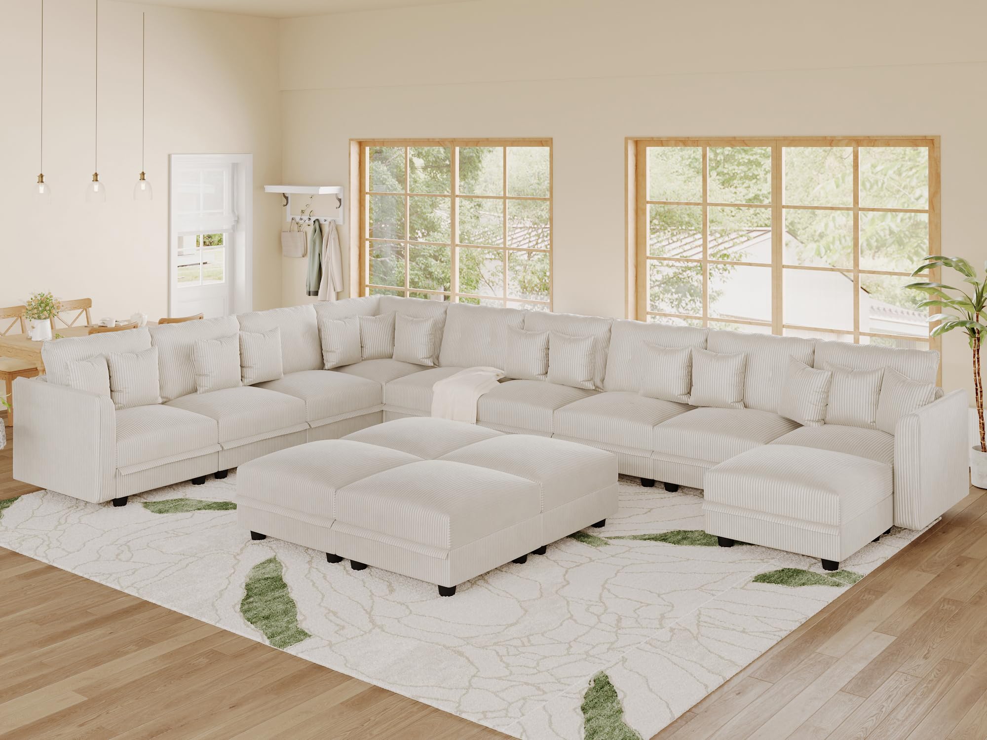 LLappuil 14-Seat Modular Sectional Sofa