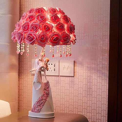 Miniatura 4 de Lámpara de mesita de nochelámpara de escritorio, estilo contemporáneo, lámpara de noche para dormitorio, lámpara de mesa romántica moderna y