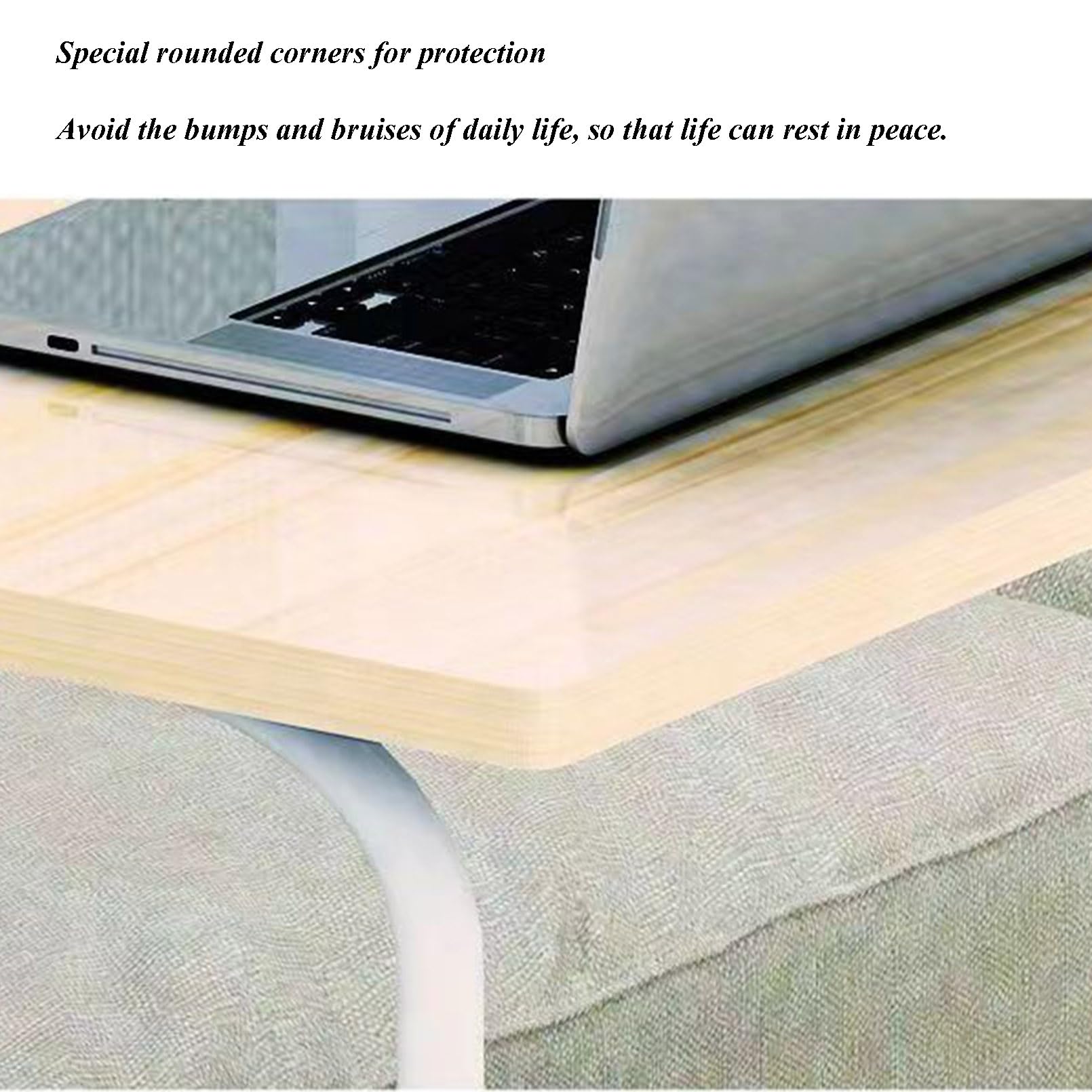 Scrivania per computer portatile a forma di C con ruote, comodino portatile per mangiare e lavorare da casa, regolabile in altezza, leggero, ideale per hobby e attività