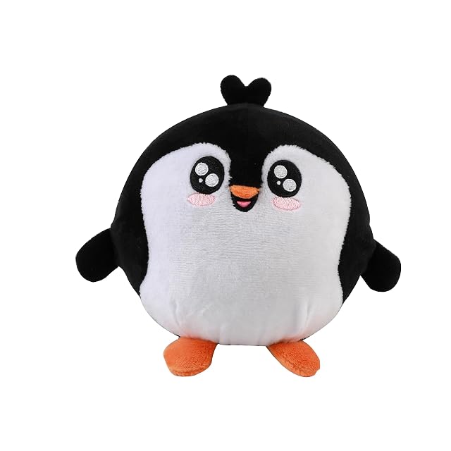 I-TOTAL® - Cojín Suave Squishy de Espuma Viscoelástica con 14 cm de Diámetro, Almohada Squishy (Penguin)