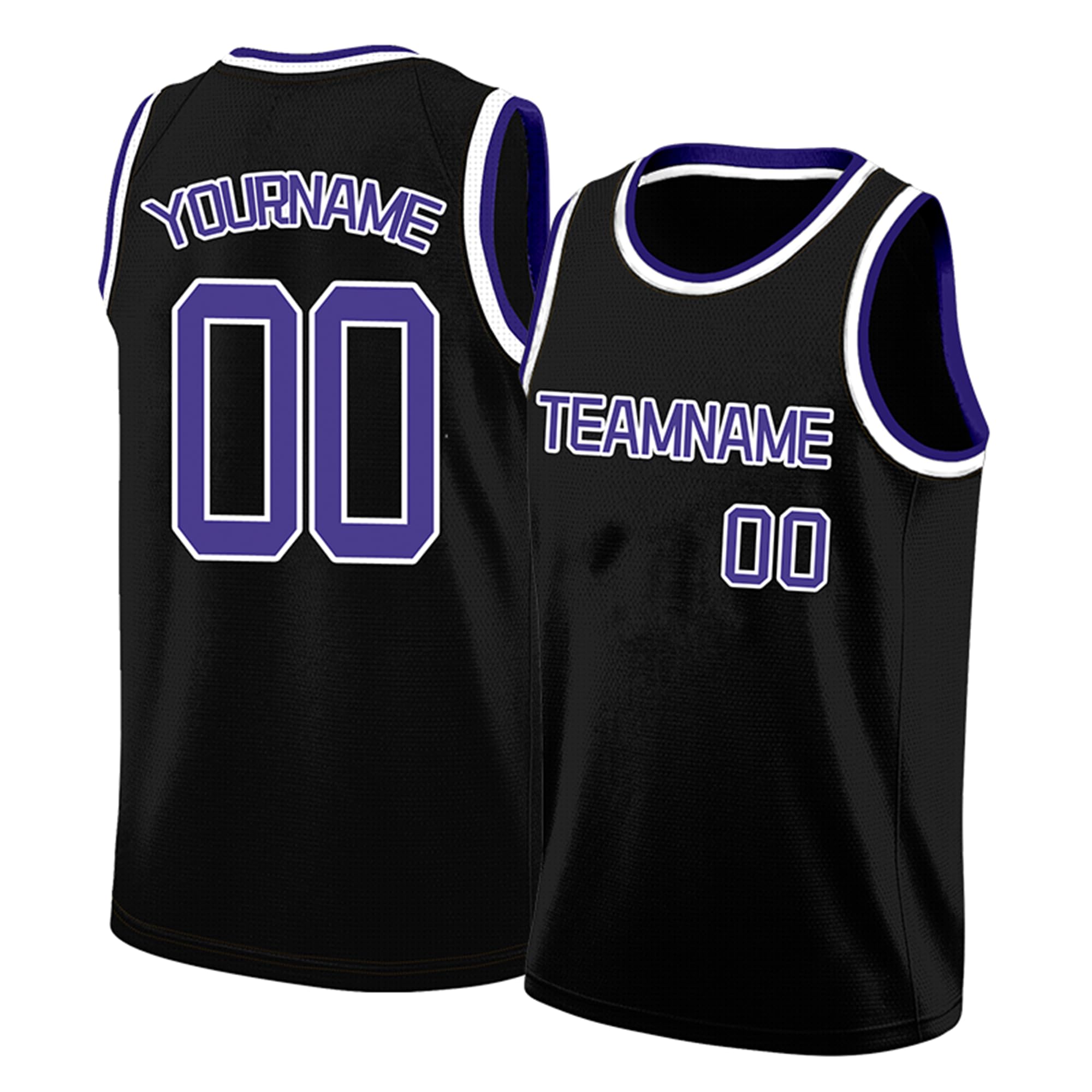 Custom Basketball Jersey - Printed or Embroidered Team Name, Number &amp; Logo, Athletic Shirt for Men, Boys &amp; Youth