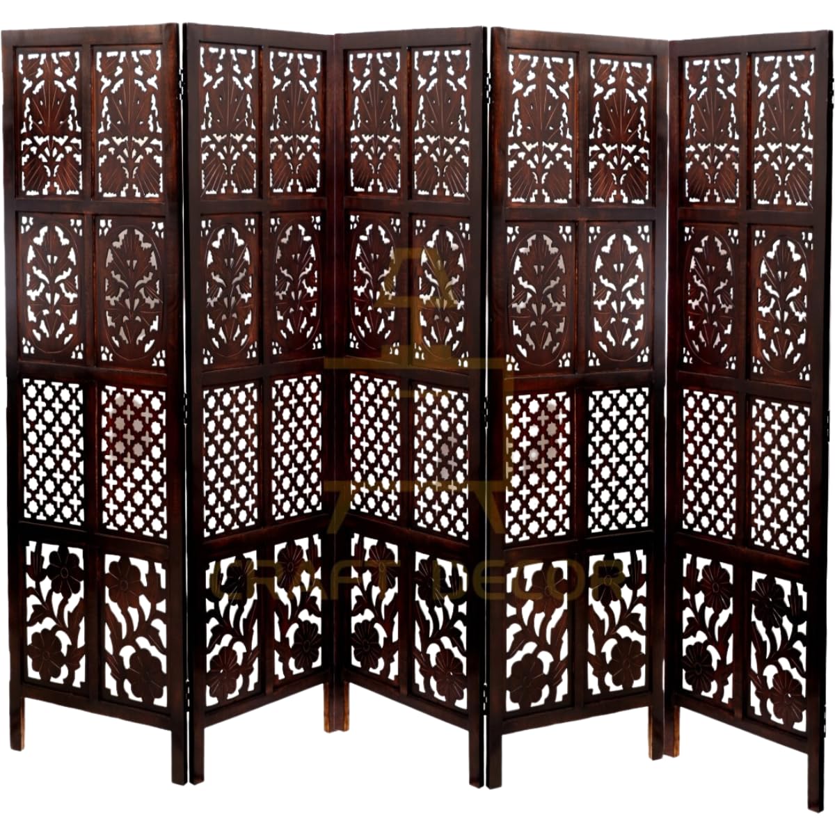 CRAFT DECOR Wooden Rooms Partition for Living Room/Wooden Screens Separator & Room Dividers 5 Feet in 2/3/4/5/6 Panels for Living Room/Bedroom/Office/Restaurants(Brown) (B0CK6PKB6N) Amazon Price History, Amazon Price Tracker
