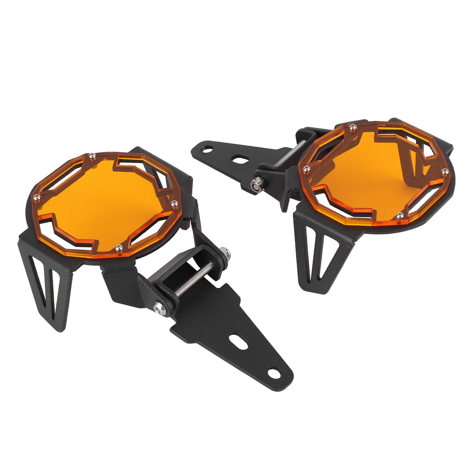 Guardia de Luz de Niebla de Motocicleta de Aluminio, Protege la Lámpara LED OEM, Se Adapta a R1200GS R1250GS Adventure Lc, S1000XR F750GS F850GS (ORANGE)