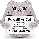 Easter Basket Stuffer Gifts for Teens Girl Daughter Son Gift Easter Egg Fillers Essentials Birthday Gifts for Women Men Friend Coworker Positive Crochet Animal Emotional Support