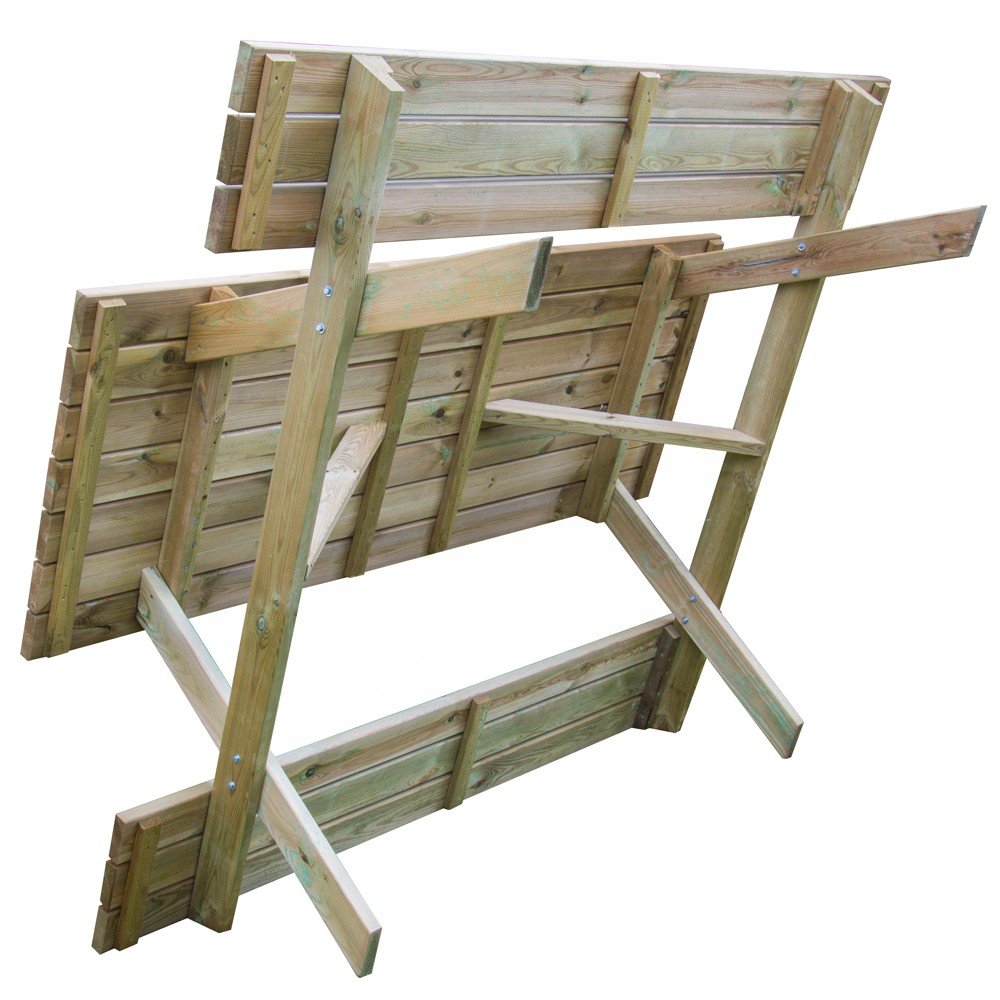 tavolo da pic nic in legno cm 180x120x70h
