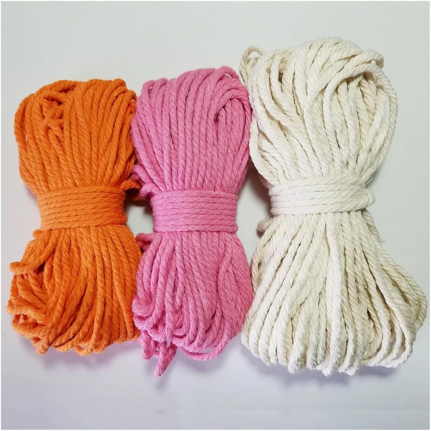Mixed Color Size Cotton Rope Lace Rope Thread Packaging Decoration DIY(Cotton 2mm 50m A)