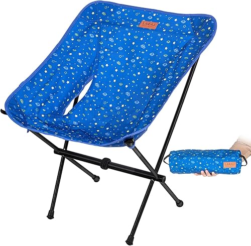Silla ligera Protable para jóvenes, tamaño plegable compacto de 15.7 x 4.7 pulgadas, solo pesa 2.6 libras, tela Oxford 600D, marco de aleación de