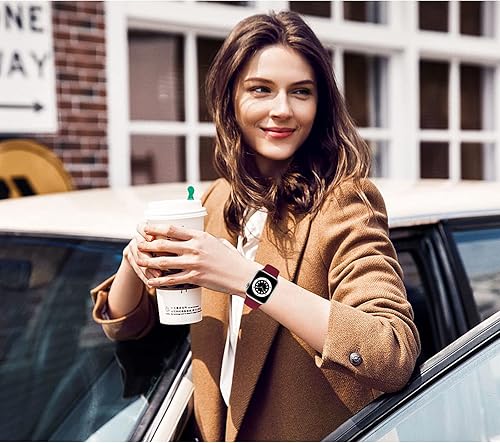 Miniatura 5 de Correa de silicona compatible con Apple Watch Ultra Band de 1.496 in, 1.575 in, 1.614 in, 1.654 in, 1.732 in, 1.772 in, para mujeres y hombres,