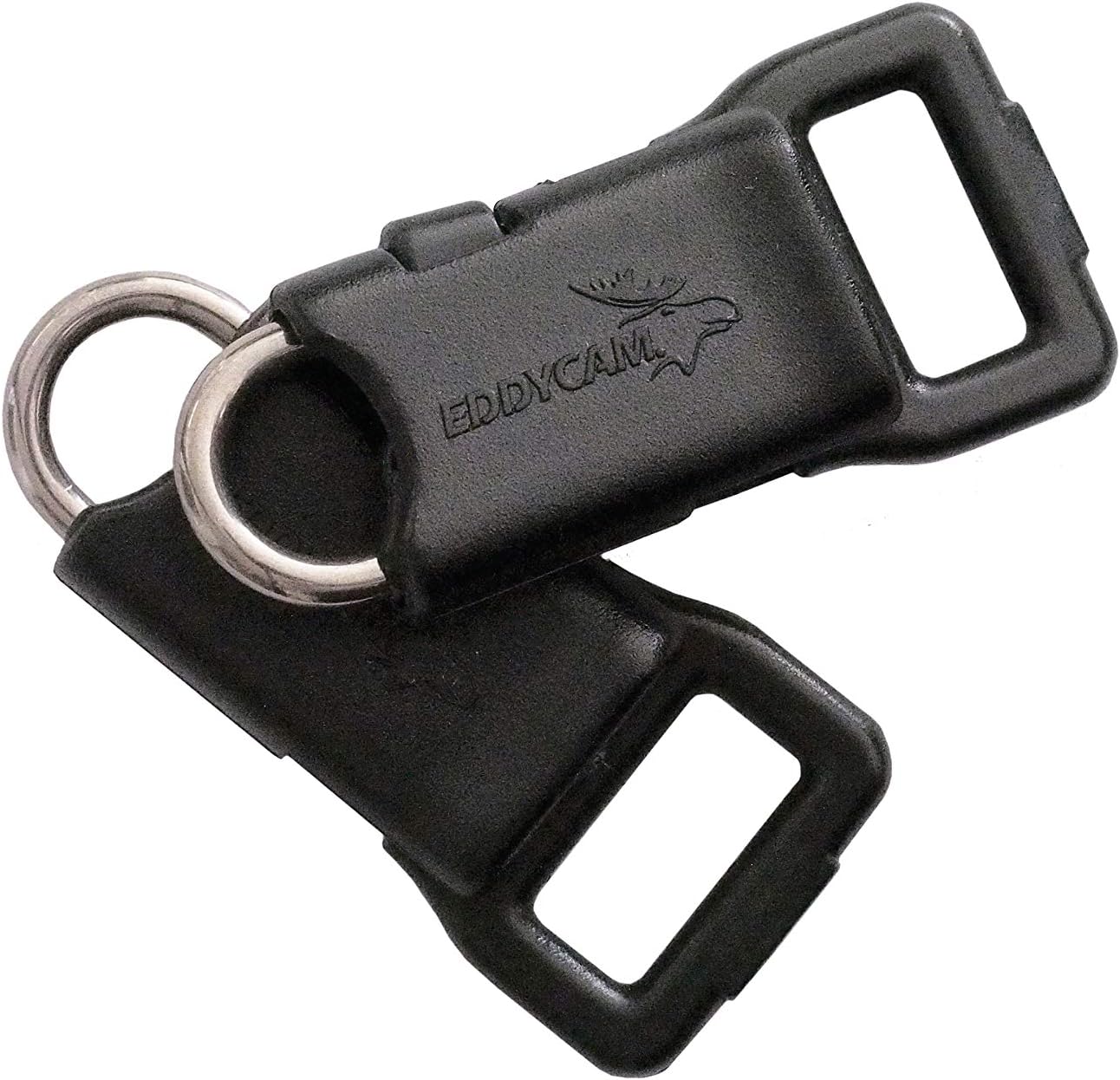 "Eddyconnection" 2x camera quick-release fastener for all cameras with eyelets maximum 2.2 kg total weight. e.g. Nikon D850, Olympus EM-1, Pentax K1, Leica M, Sony A7 and similar cameras. Not suitable for cameras with bridge (such as Canon).