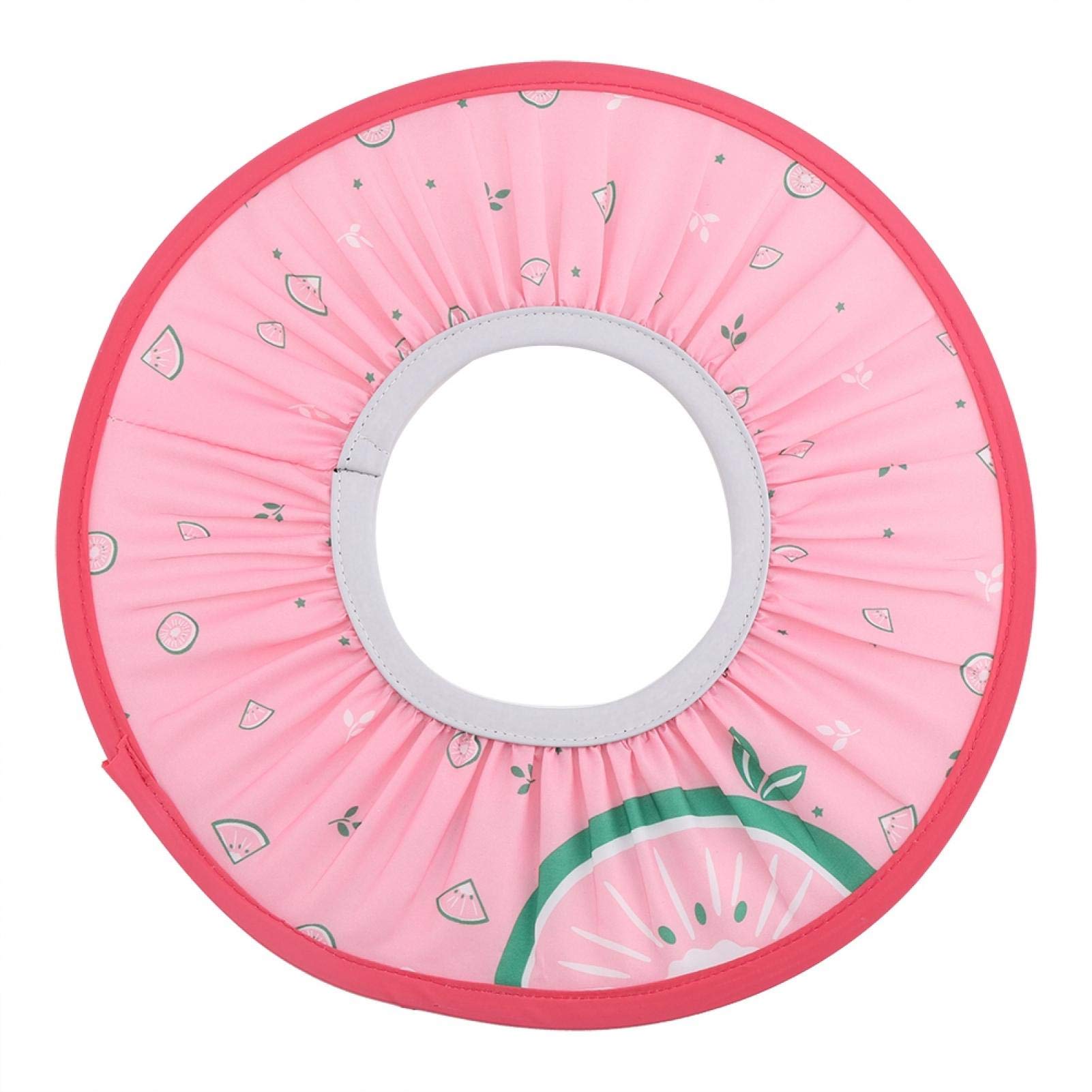 Shower Cap for Kids, Hair Washing Shampoo Shield for Eyes Ears and Face Adjustable Baby Bath Visor Silicone Water Guard Hats Shower Bathing Protection Hat(Pink)