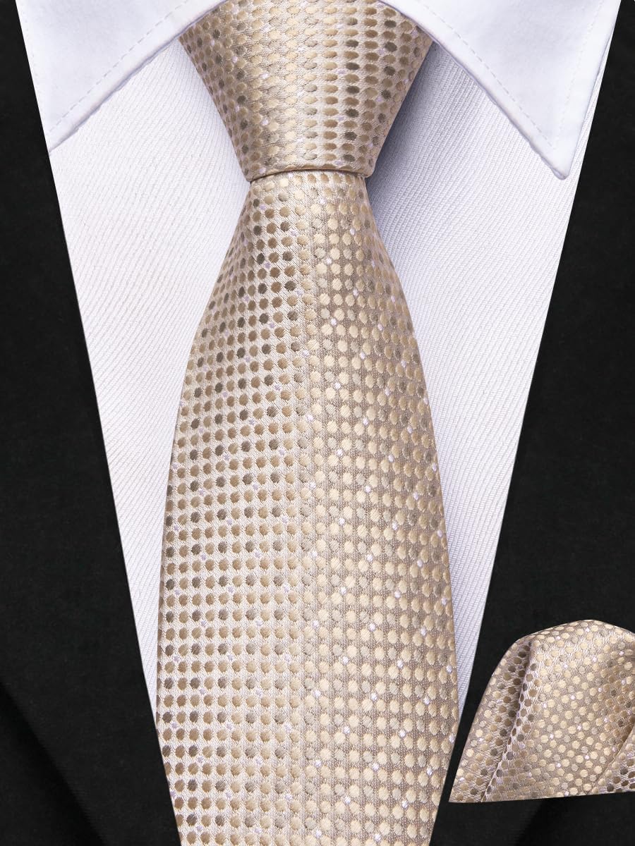 Hi-Tie Boys Tie Pre-Tied Pocket Square Set Adjustable Kids Neckties Age 7-11 Years School UniForm Graduation - Image 2