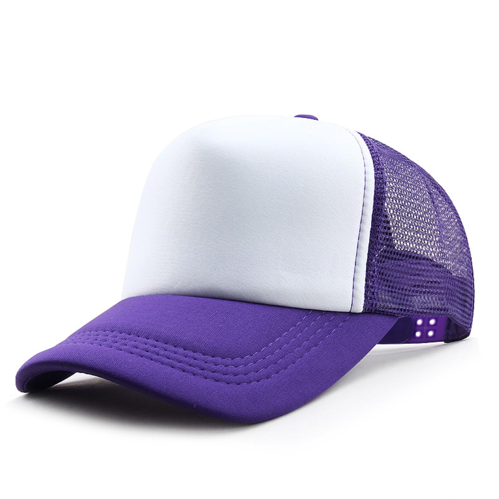 HaloHorus Retro Sponge Trucker Hat for Unisex, Classic Adjustable Mesh Baseball Cap for Running, Hiking, Workout, Fishing, Sp-purple, One Size — image 1