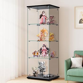 OSJ コレクションケース ガラスディスプレイキャビネット4段 ホワイト Amazon.co.jp: 【4段-高さ162cm】OSJ コレクションケース ガラス