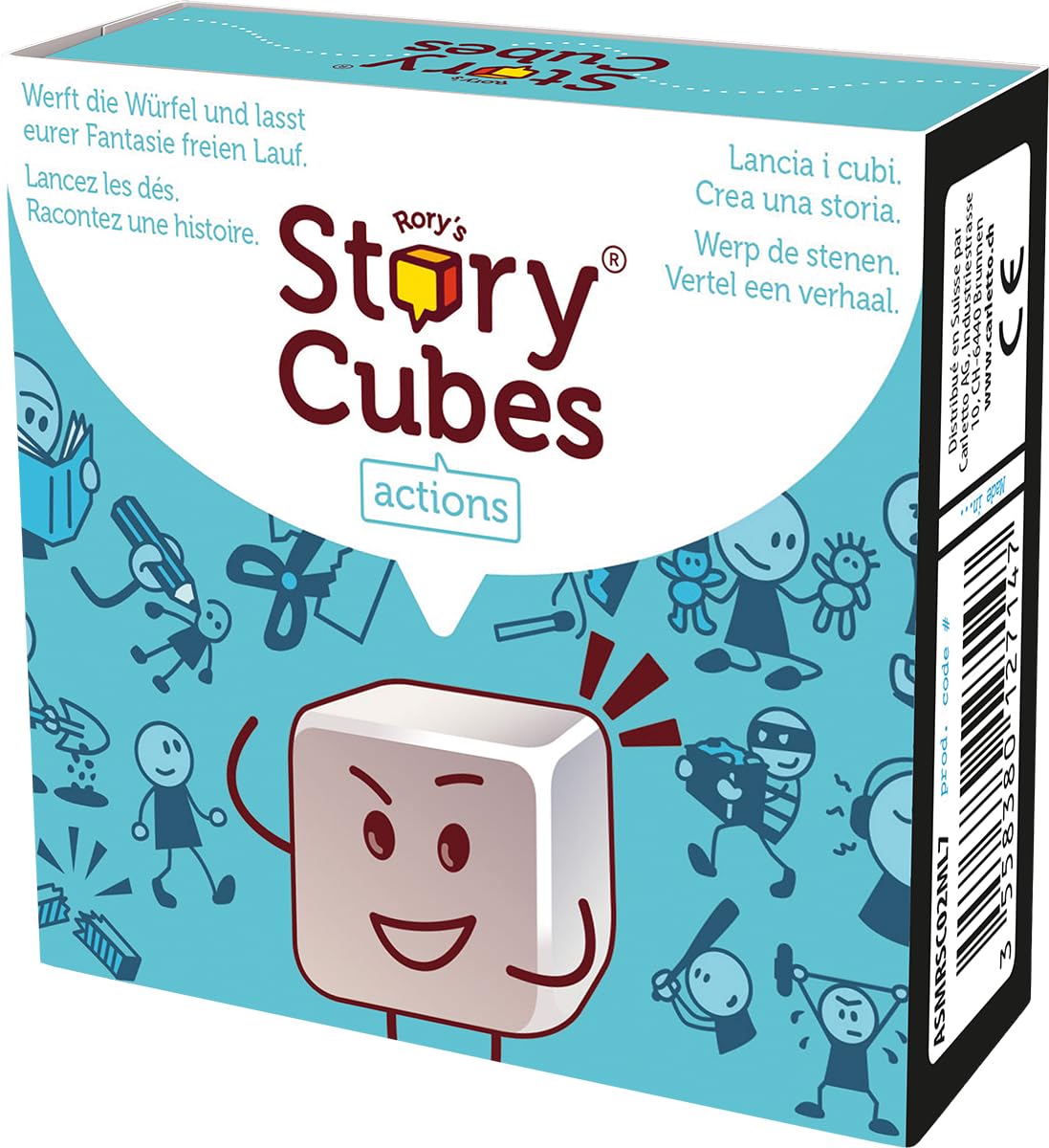 Zygomatic, Rory's Story Cubes Actions, gioco di dadi 1+ giocatore, 6+ anni, 20 minuti, tedesco, multilingue