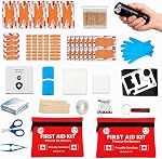 LEAL- 2 Pack (2 kits) Mini First Aid Kit & Survival kit - 175 Pieces for Car, Camping, Hiking, Sports, first aid, Ready to Go items to keep you prepared, fits in glove box & your bag.