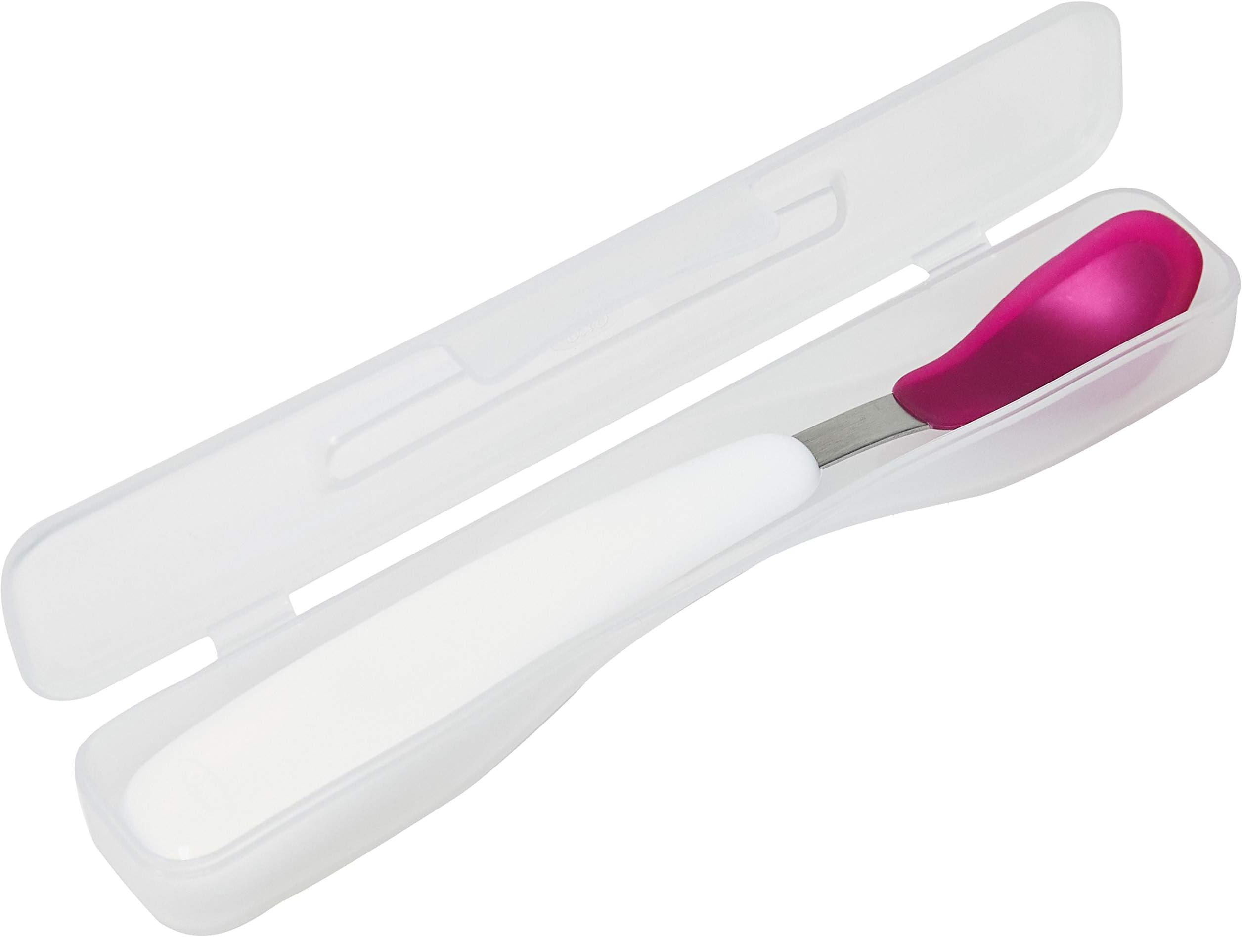 OXO Tot On-the-Go Feeding Spoon with Travel Case - Pink