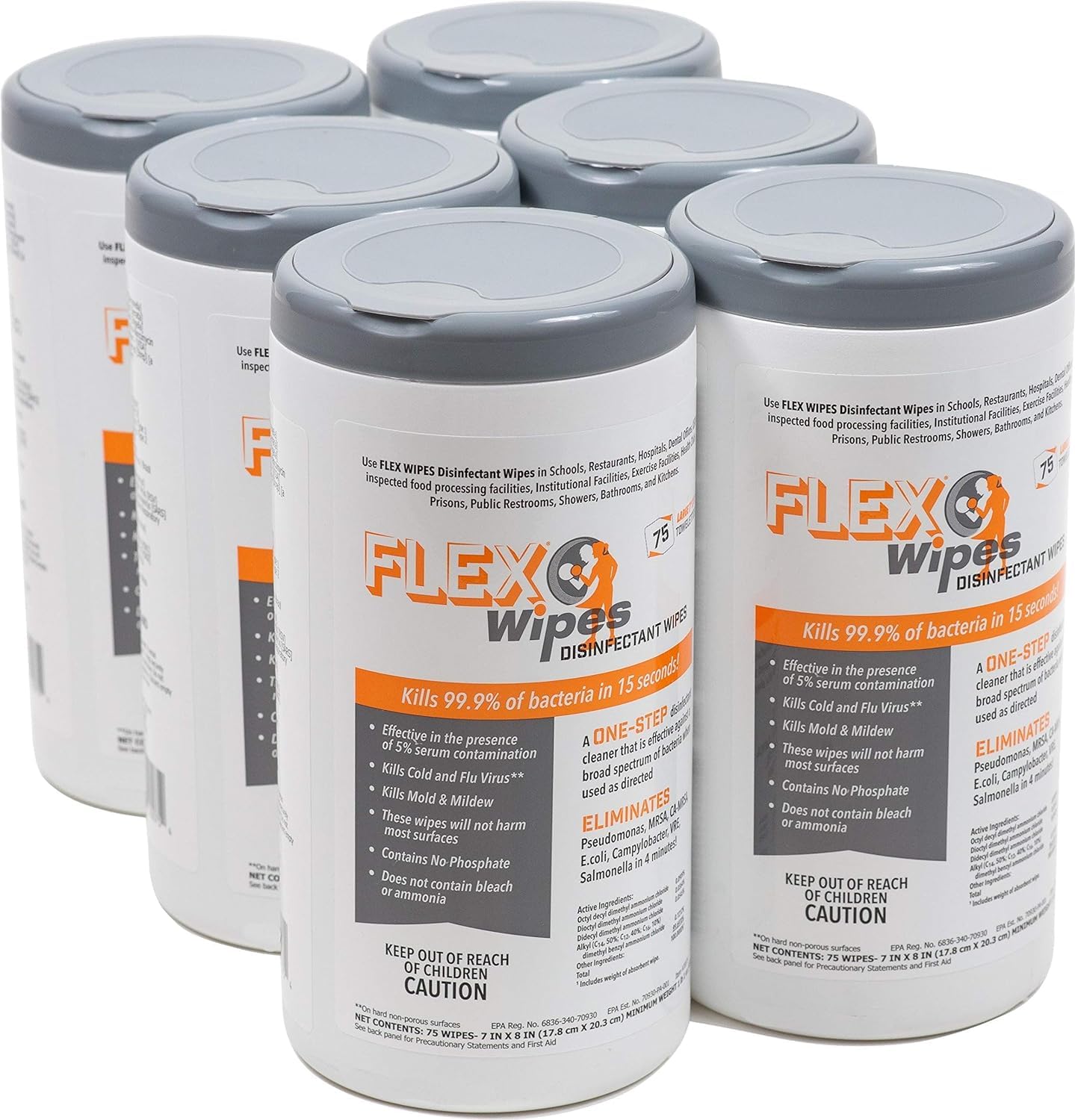 Disinfectant Wipes 75 Count 6 Pack