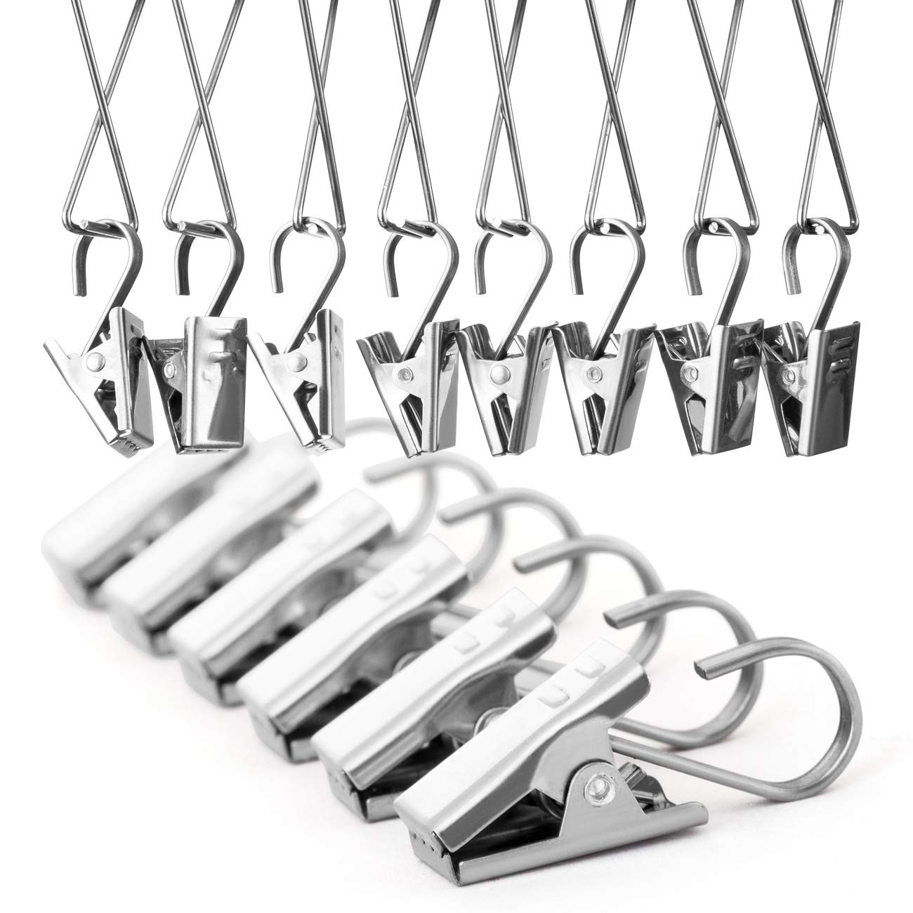 Ahlsen Traîner Clips Crochet, Pince Cintre pour Rideau, Partie Guirlande Lumineuse, Extérieur Activités Fil, Maison Décoration, 25 Pièces Ahlsen Traîner Clips Crochet, Pince Cintre pour Rideau, Partie Guirlande Lumineuse, Extérieur Activités Fil, Maison Décoration, 25 Pièces