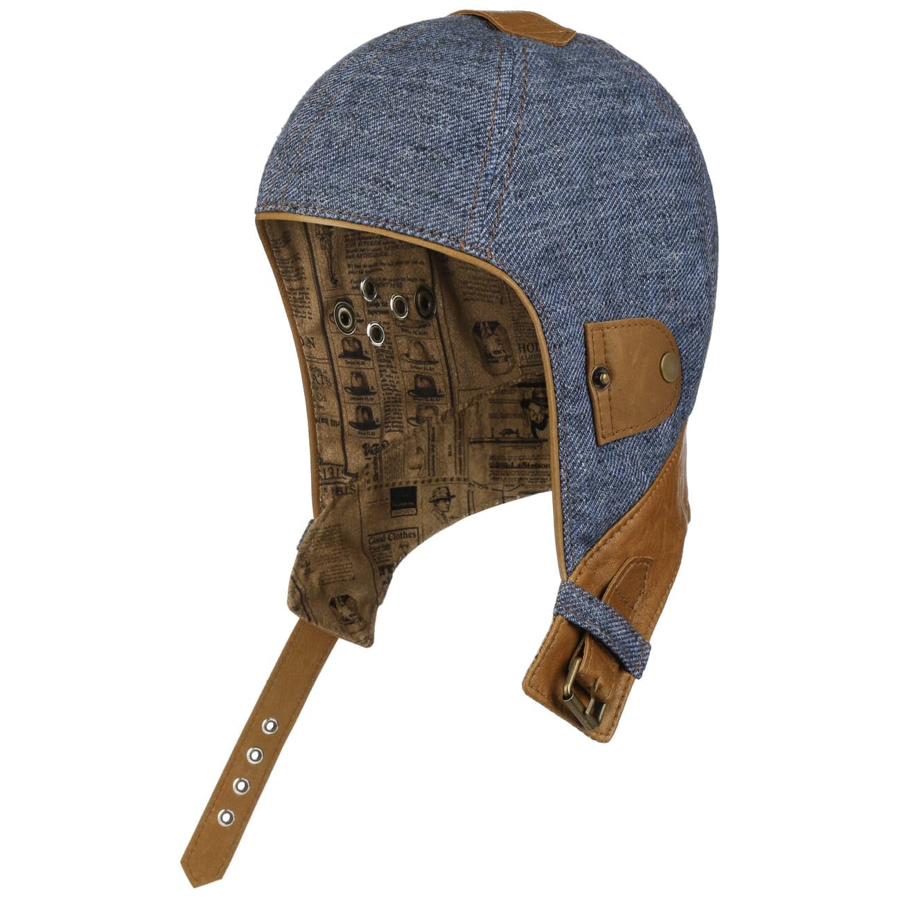 Stetson Leinen Cabriomütze Leder Herren Sommer Made in Germany