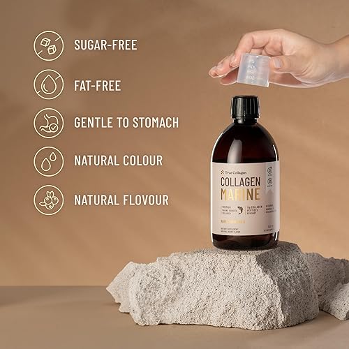 Miniatura 4 de True Collagen Marine  Suplemento líquido de colágeno hidrolizado de 11,000 mg - 16.9 fl oz, suministro para 20 días  Ácido hialurónico, biotina y