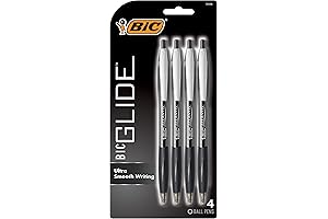 BIC Glide: The Epitome of Smooth, Black Writing