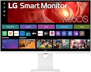 LG 37U730SA-W.AEU (37 Zoll) 4K UHD IPS Monitor, webOS, USB-C (65W), HDR10, Weiß